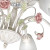 Люстра потолочная 6 плафонов с цветами и листьями белая с золотом российского производства ПЕТРАСВЕТ S2293-6 – фото 4