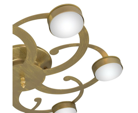 Люстра потолочная 6 ламп светодиодная плоская российского производства ПЕТРАСВЕТ S2455-6 – фото 6
